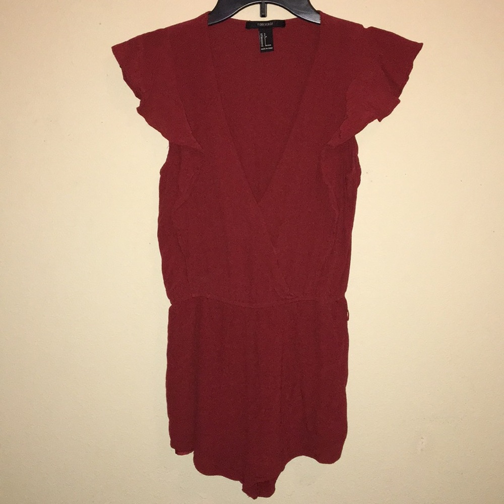 Forever 21 Low V-Neck Romper